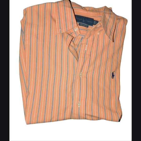 Ralph Lauren blue label button-down custom fit shirt. - Picture 2 of 3